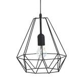 SUSPENSION DRIM DIAM 25 CM MÉTAL FILAIRE NOIR X6 – Suspensions lumineuses – HygiRéa