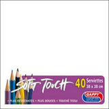 Serviettes soft touch 38x38cm 2 plis – Serviettes Jetables – HygiRéa