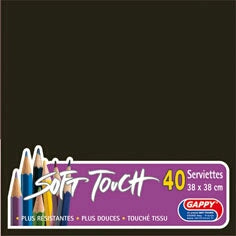 Serviettes soft touch 38x38cm 2 plis – Serviettes Jetables – HygiRéa