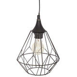 Suspension Flave 19 x 27 cm métal filaire noir X4 – Suspensions lumineuses – HygiRéa