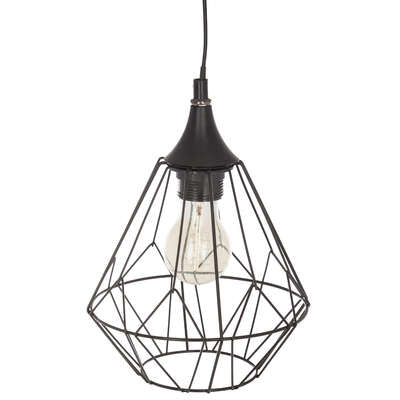 Suspension Flave 19 x 27 cm métal filaire noir X4 – Suspensions lumineuses – HygiRéa