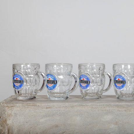 LOT DE 2 BOCKS À BIERE BRASSEUR 54CL EN VERRE – Verre à bière – HygiRéa