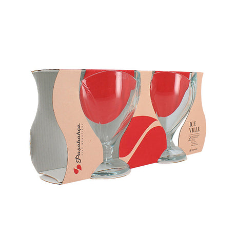 LOT 2 COUPELLES À GLACE ICEVILLE 27CL EN VERRE TRANSPARENT – Complément table – HygiRéa