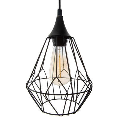Suspension 3 lampes Kaore métal filaire noir X4 – Suspensions lumineuses – HygiRéa