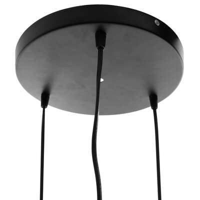 Suspension 3 lampes Kaore métal filaire noir X4 – Suspensions lumineuses – HygiRéa