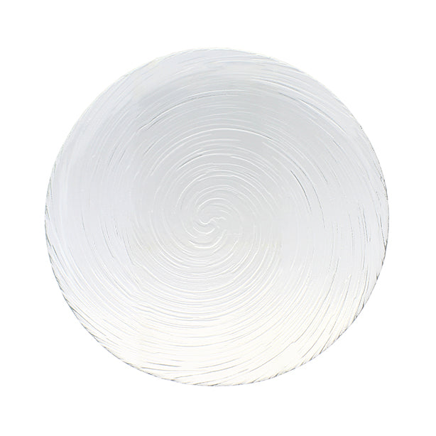 ASSIETTE PLATE OCÉAN 26.5CM VERRE TRANSPARENT – Assiette – HygiRéa