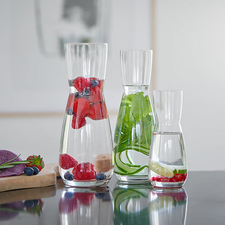 CARAFE ENSEMBLE 74CL EN VERRE TRANSPARENT JAUGE 50CL – Carafe, pichet et bouteille – HygiRéa
