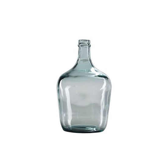 VASE DAME JEANNE 12L EN VERRE RECYCLÉ NATURAL HAUTEUR 42CM – Décoration – HygiRéa