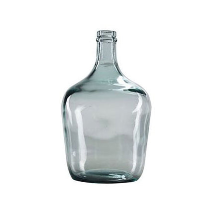 VASE CARAFE 34L EN VERRE RECYCLÉ NATURAL HAUTEUR 56CM – Décoration – HygiRéa
