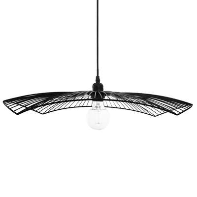 Suspension Cuzco diam 59 cm métal filaire noir X4 – Suspensions lumineuses – HygiRéa
