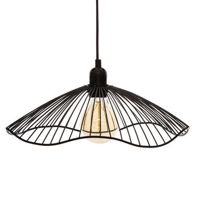 Suspension Galt diam 34 cm métal filaire noir X6 – Suspensions lumineuses – HygiRéa