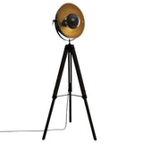 Lampadaire trépied Lahti haut 156,5 cm métal et bois noir X2 – Lampadaire – HygiRéa