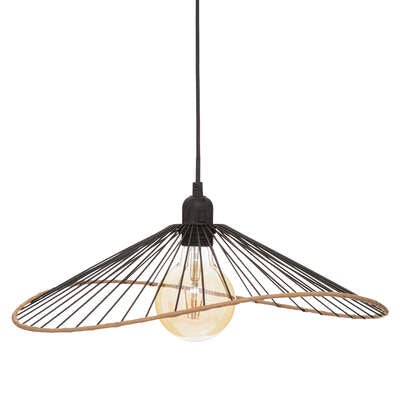 Suspension Alara diam 45 cm métal noir X4 – Suspensions lumineuses – HygiRéa