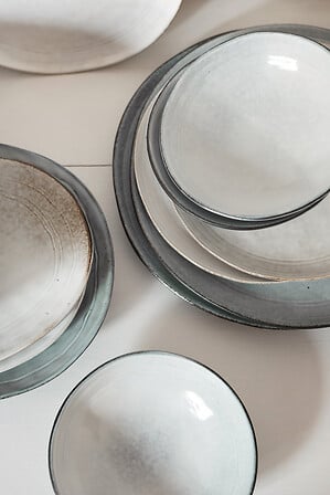 Saladier Flower diam 24 cm bleu