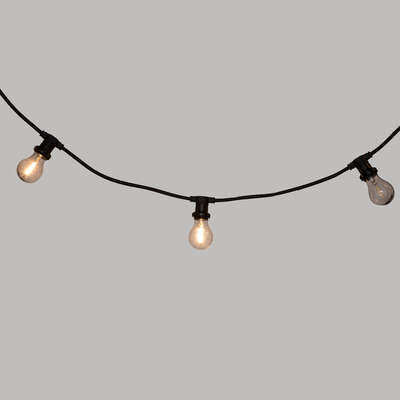 Guirlande extérieure 10 ampoules en verre avec prise secteur – Luminaires d'extérieur – HygiRéa
