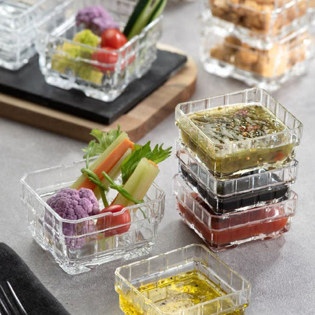 BOITE DE 6 COUPELLES STACK CLIK CLAK 12CL EN CRISTAL EMPILABLE – Complément table – HygiRéa