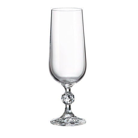 LOT DE 3 FLÛTES MATIGNON 18CL EN CRISTALLIN – Verre à pied – HygiRéa