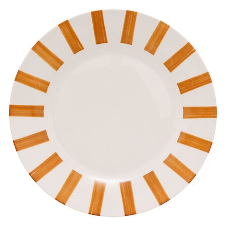 Assiette plate Cheri ocre diamètre 27 cm