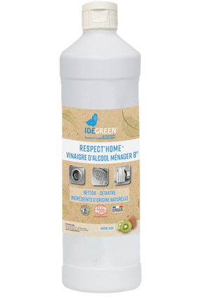VINAIGRE MÉNAGER 8° PARFUM KIWI - ECODETERGENT ECOCERT – Sols et Surfaces – HygiRéa