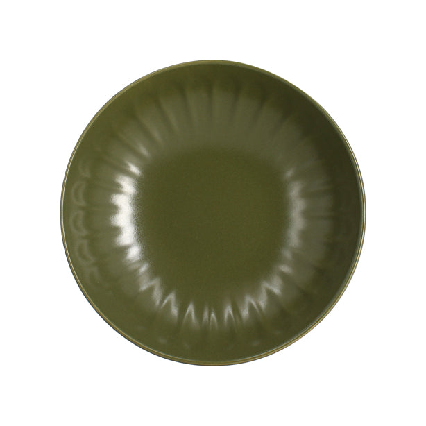 ASSIETTE CREUSE BISTROT 22CM EN FAÏENCE KAKI – Assiette – HygiRéa