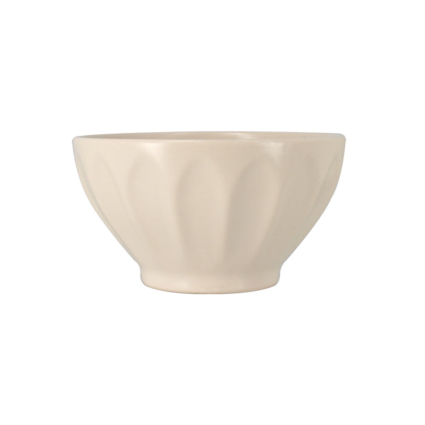 BOL BISTROT 580ML EN FAÏENCE CRÈME – Petit déjeuner – HygiRéa