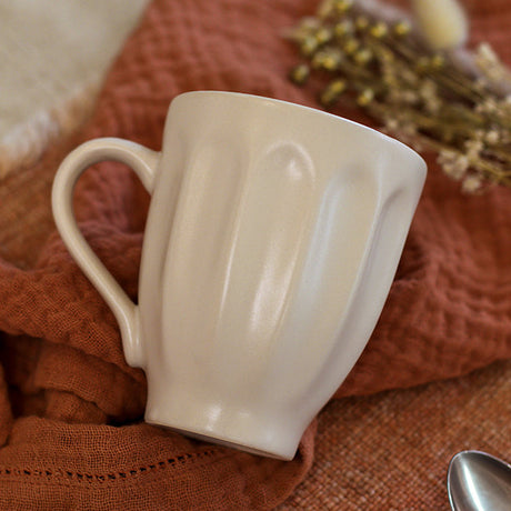 MUG BISTROT 280ML EN FAÏENCE CRÈME – Petit déjeuner – HygiRéa