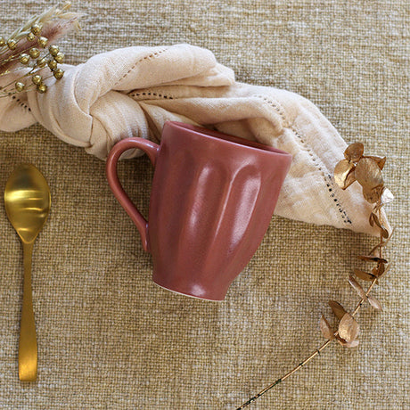 MUG BISTROT 280ML EN FAÏENCE TERRACOTTA – Petit déjeuner – HygiRéa