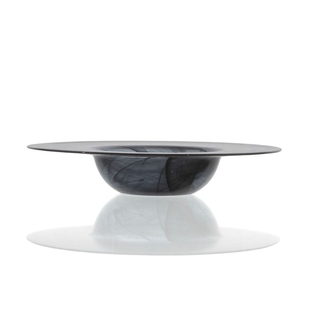 ASSIETTE CREUSE GUSTO 30CM EN VERRE NOIR – Assiette – HygiRéa