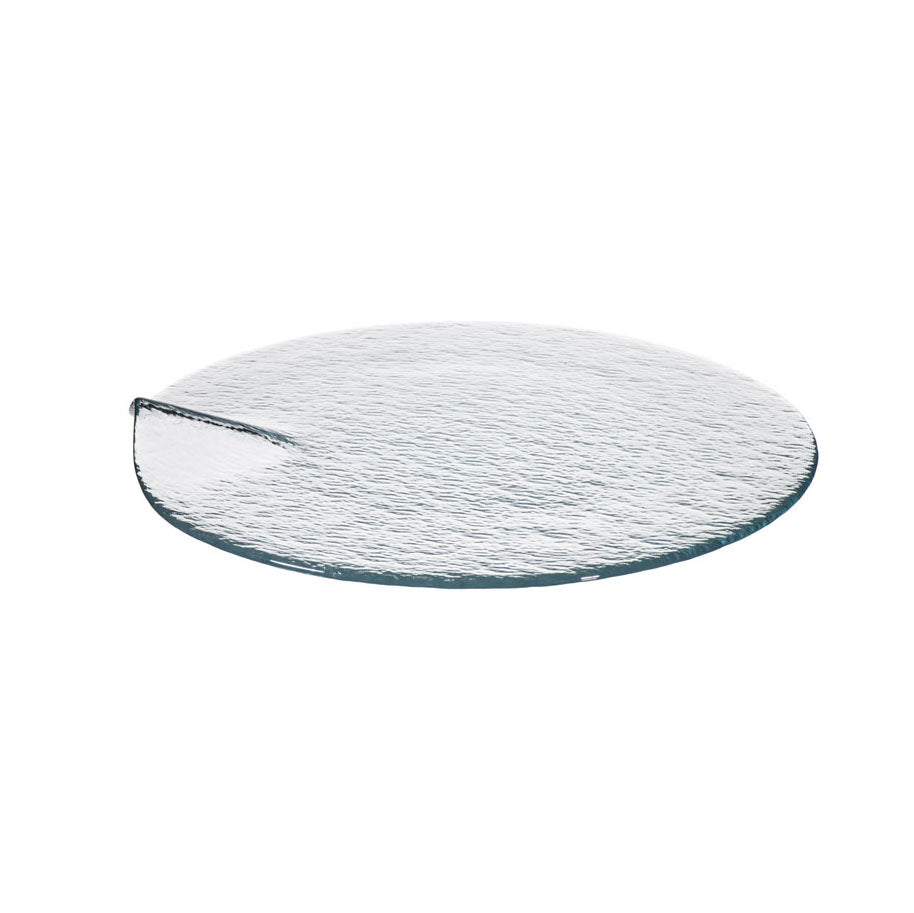 ASSIETTE PLATE ESTONIA 28CM EN VERRE TRANSPARENT – Assiette – HygiRéa