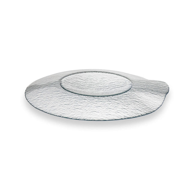 ASSIETTE CREUSE ESTONIA 29CM EN VERRE TRANSPARENT – Assiette – HygiRéa