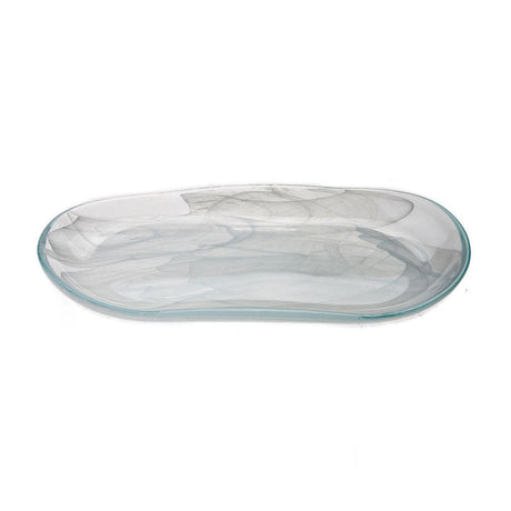 PLAT OVALE ATLAS 21X11.5CM EN VERRE BLANC – Assiette – HygiRéa