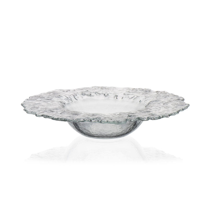 ASSIETTE CREUSE IO 25CM EN VERRE TRANSPARENT – Assiette – HygiRéa