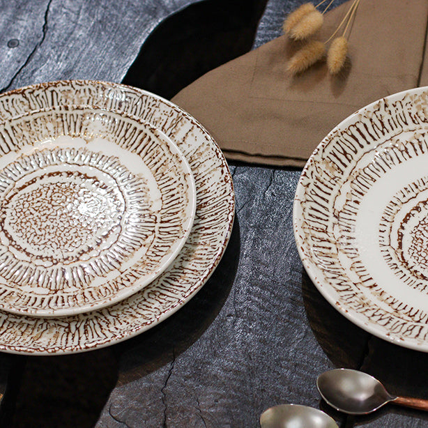 ASSIETTE PLATE LODGE 27CM EN PORCELAINE – Assiette – HygiRéa