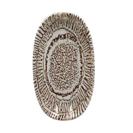 ASSIETTE OVALE LODGE 18.5X10.5CM EN PORCELAINE – Assiette – HygiRéa