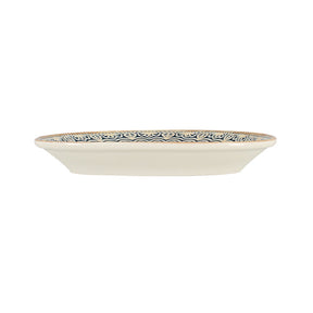 ASSIETTE OVALE BYZANCE 18.5X10.5CM EN PORCELAINE – Assiette – HygiRéa
