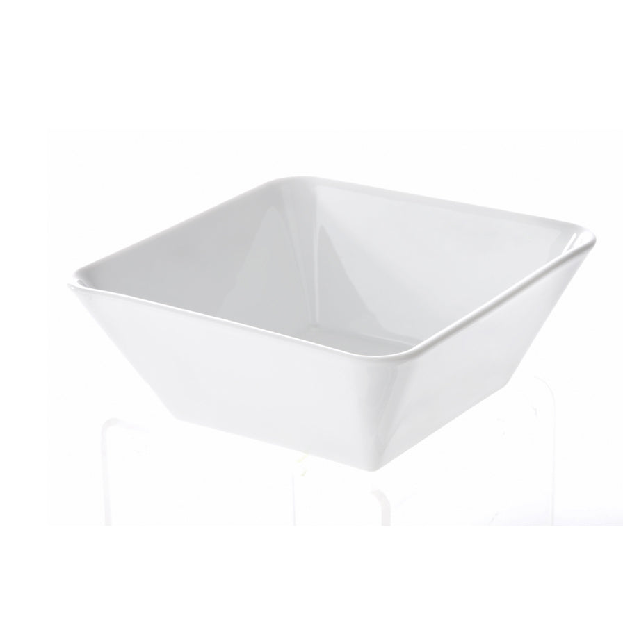 SALADIER 16CM CARRE PORCELAINE BLANC – Complément table – HygiRéa