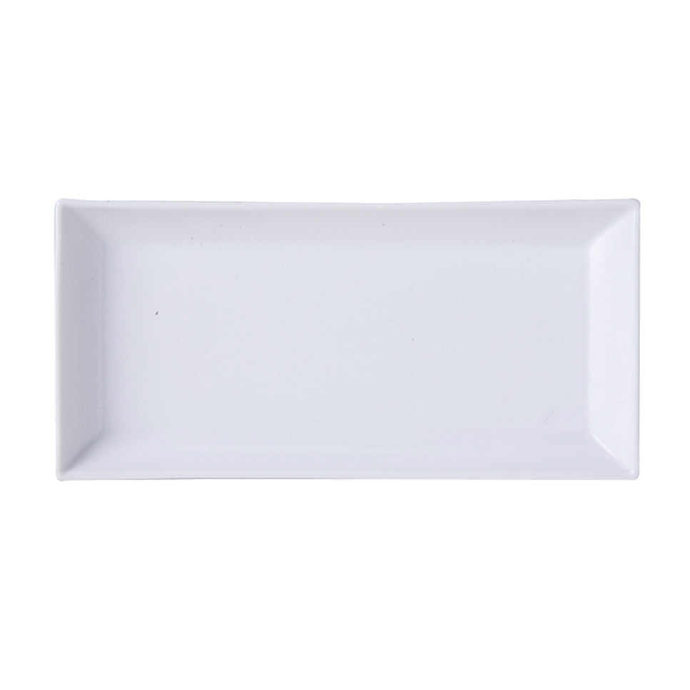 PLAT RECTANGLE 28X15CM PORCELAINE BLANCHE – Assiette – HygiRéa