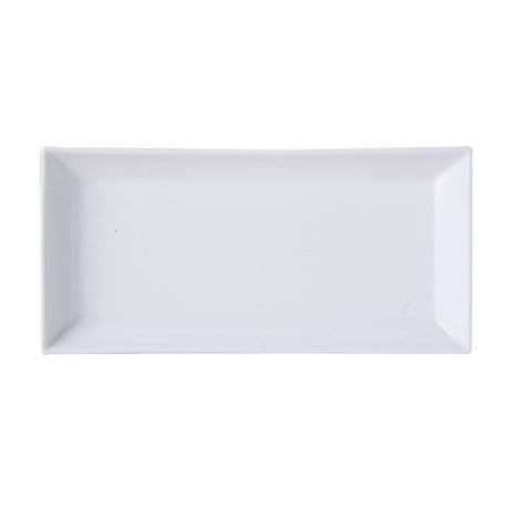 PLAT RECTANGLE 28X15CM PORCELAINE BLANCHE – Assiette – HygiRéa