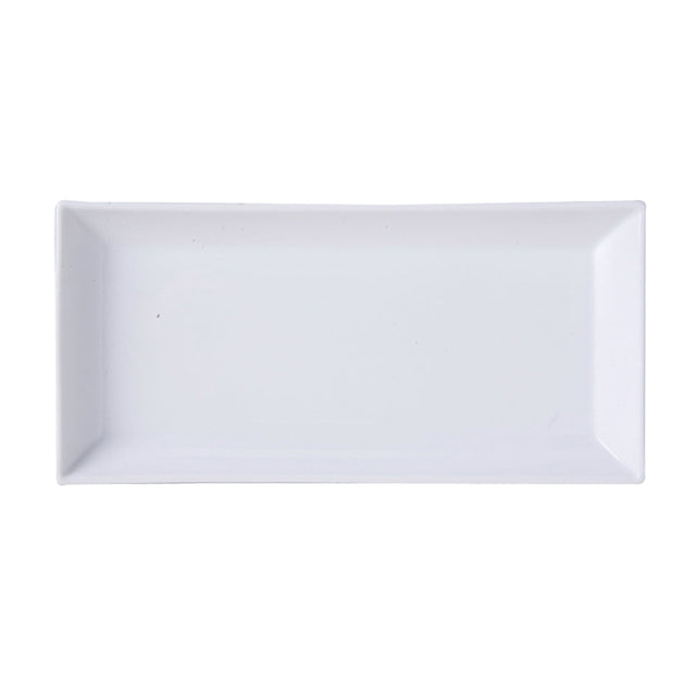 PLAT RECTANGLE 28X15CM PORCELAINE BLANCHE – Assiette – HygiRéa