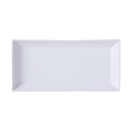 PLAT RECTANGLE 23X11CM PORCELAINE BLANCHE – Assiette – HygiRéa