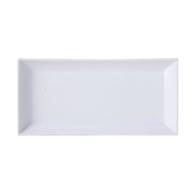 PLAT RECTANGLE 23X11CM PORCELAINE BLANCHE – Assiette – HygiRéa