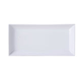 PLAT RECTANGLE 15X13CM PORCELAINE BLANCHE – Assiette – HygiRéa