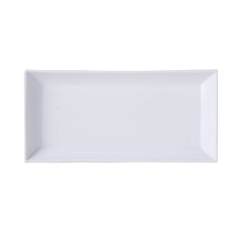 PLAT RECTANGLE 15X13CM PORCELAINE BLANCHE – Assiette – HygiRéa