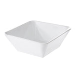 COUPELLE CARRÉE 10CM EN GRÈS BLANC – Complément table – HygiRéa
