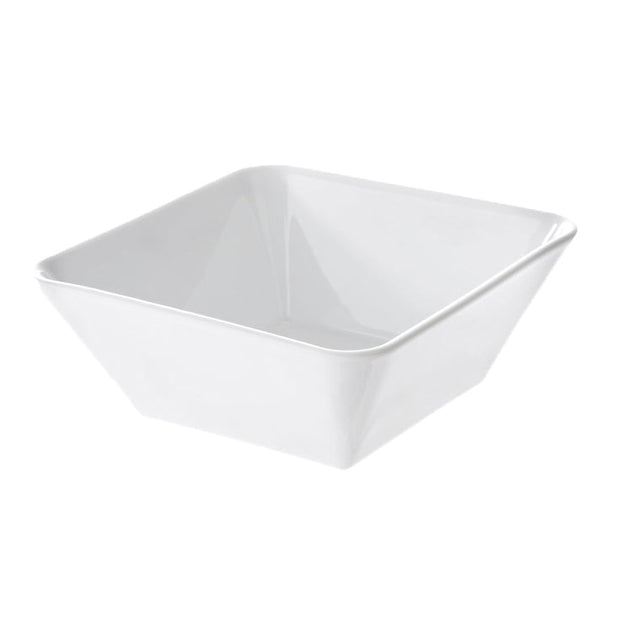 COUPELLE CARRÉE 10CM EN GRÈS BLANC – Complément table – HygiRéa