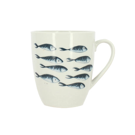 MUG PESCARE 36CL EN PORCELAINE BLANCHE – Petit déjeuner – HygiRéa