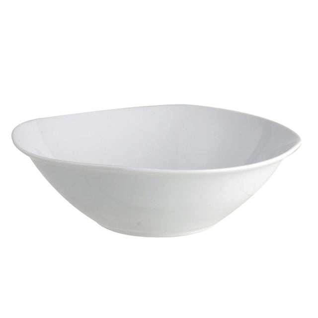 SALADIER ALASKA 23.5CM EN PORCELAINE BLANC – Complément table – HygiRéa