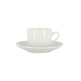 BOITE 6 TASSES+SOUCOUPES METROPOLITAN 10CL EN PORCELAINE BLANCHE – Petit déjeuner – HygiRéa