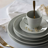 BOITE 6 TASSES+SOUCOUPES METROPOLITAN 20CL EN PORCELAINE BLANCHE – Petit déjeuner – HygiRéa