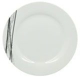 ASSIETTE PLATE CARBONE 27CM EN PORCELAINE BLANC – Assiette – HygiRéa